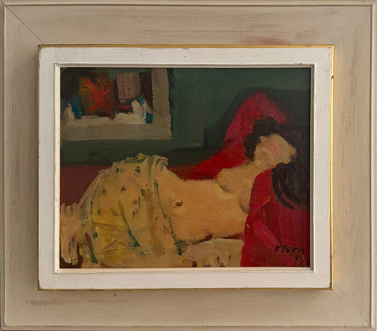 Reclining Model in Red, 1971