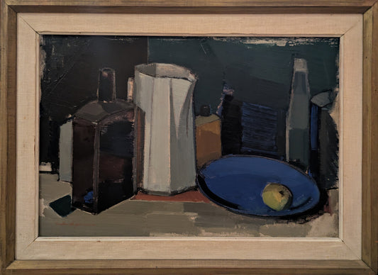 Studio Still life with Blue Plate