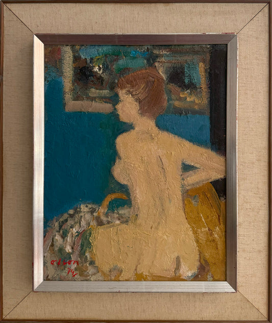 Nude Study in Blue and Yellow, 1974