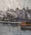 Tug boats raising steam, 1945