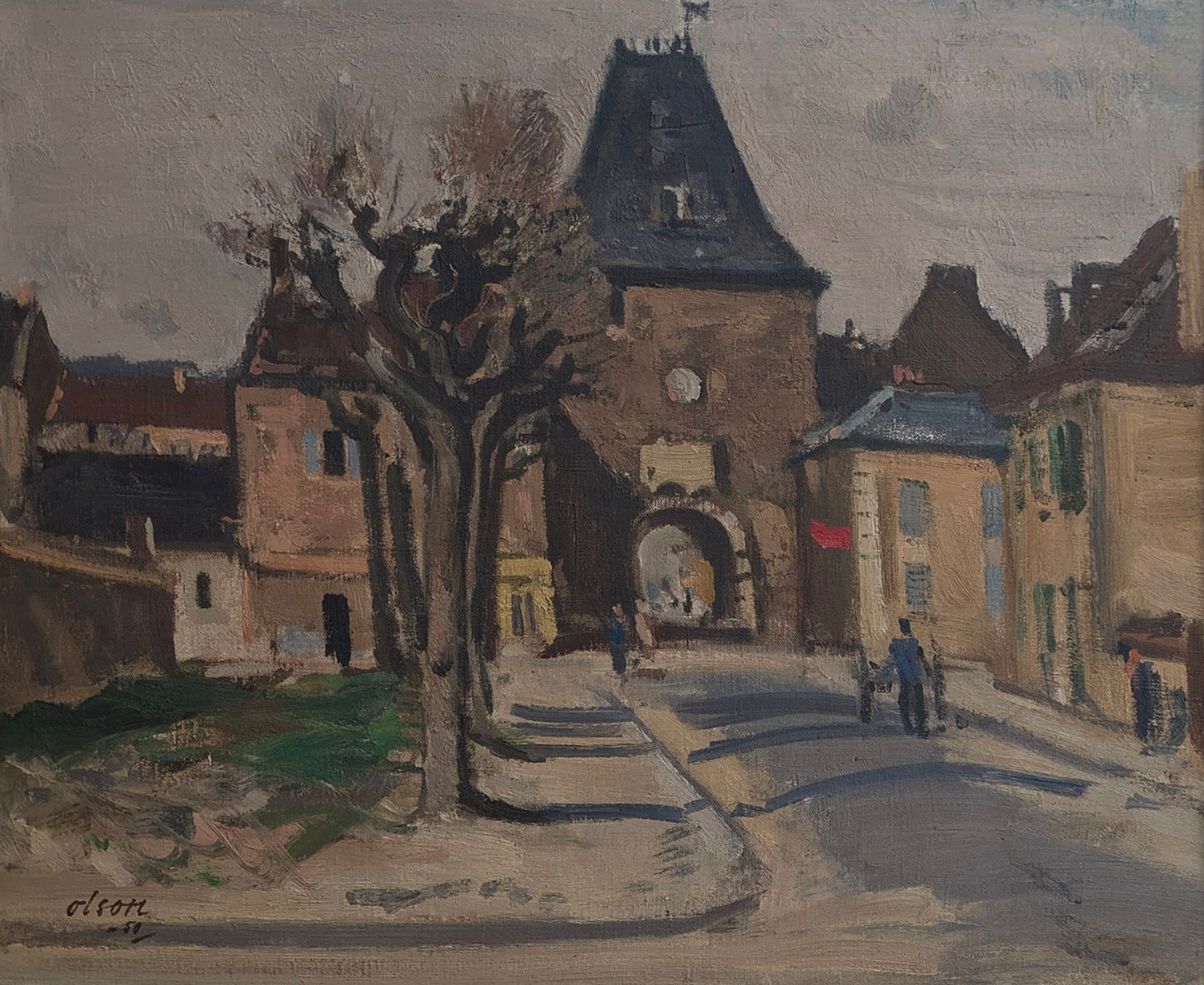 Town Gate, Burgundy, 1950