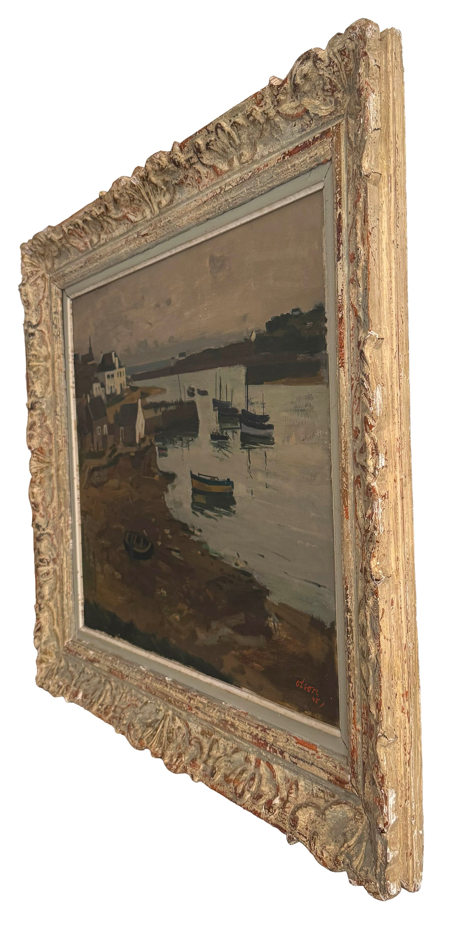 Normandy fishing Village, 1945