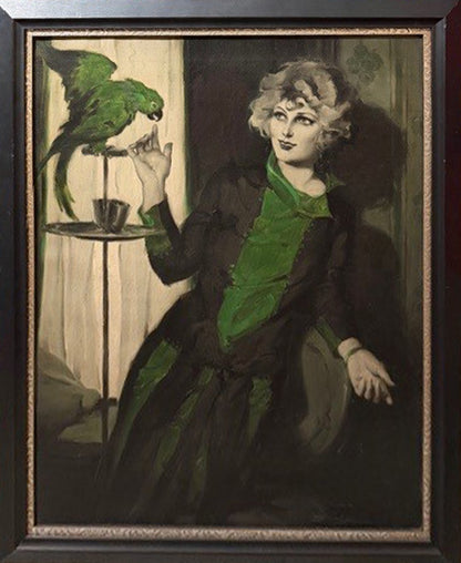 'A Study in Green' by Edward Dalton Stevens (1878-1939)