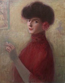 'Smoking' by Louis Kronberg (1872-1965)