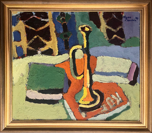 Abstract Still Life with Trumpet