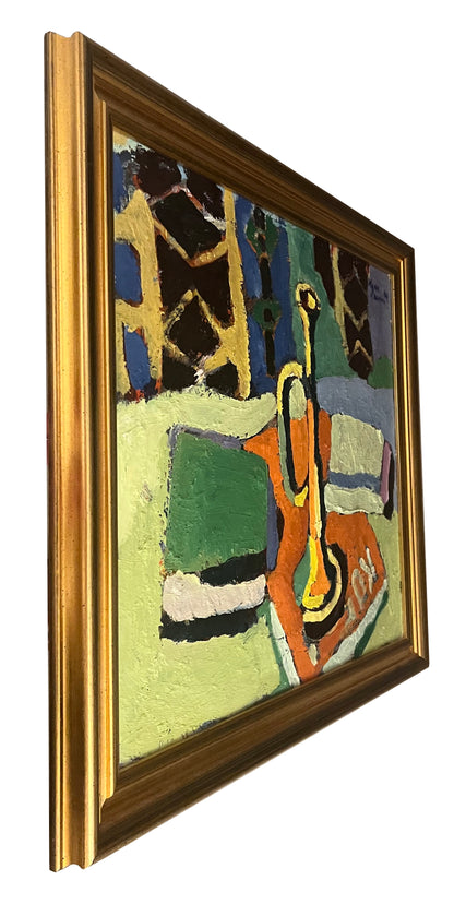 Abstract Still Life with Trumpet