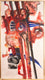 Abstract in Red and Blue