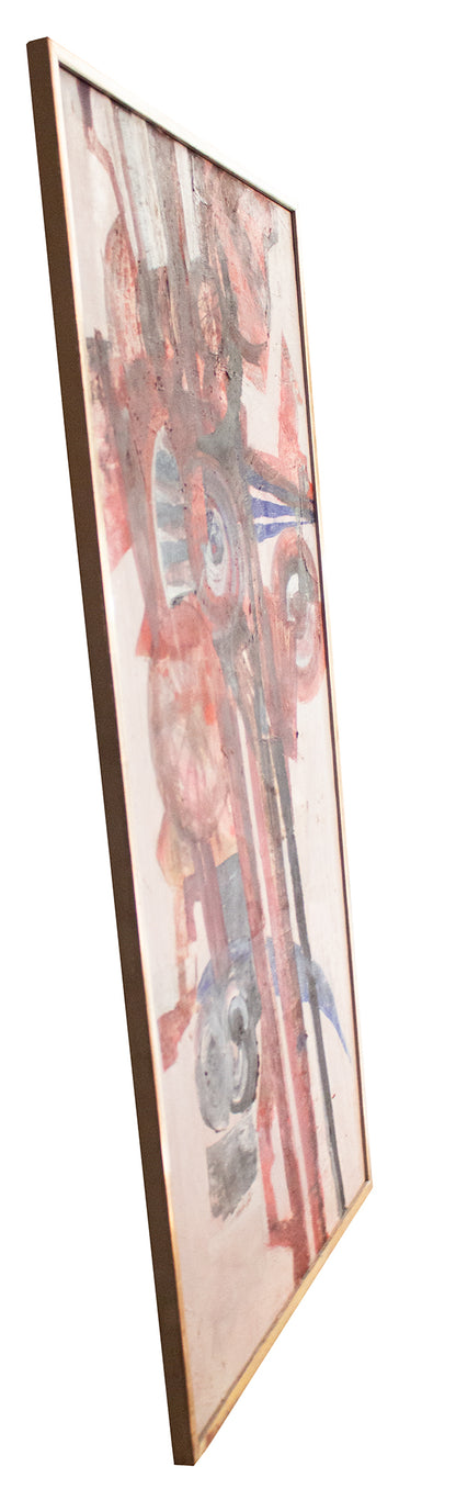Abstract in Red and Blue
