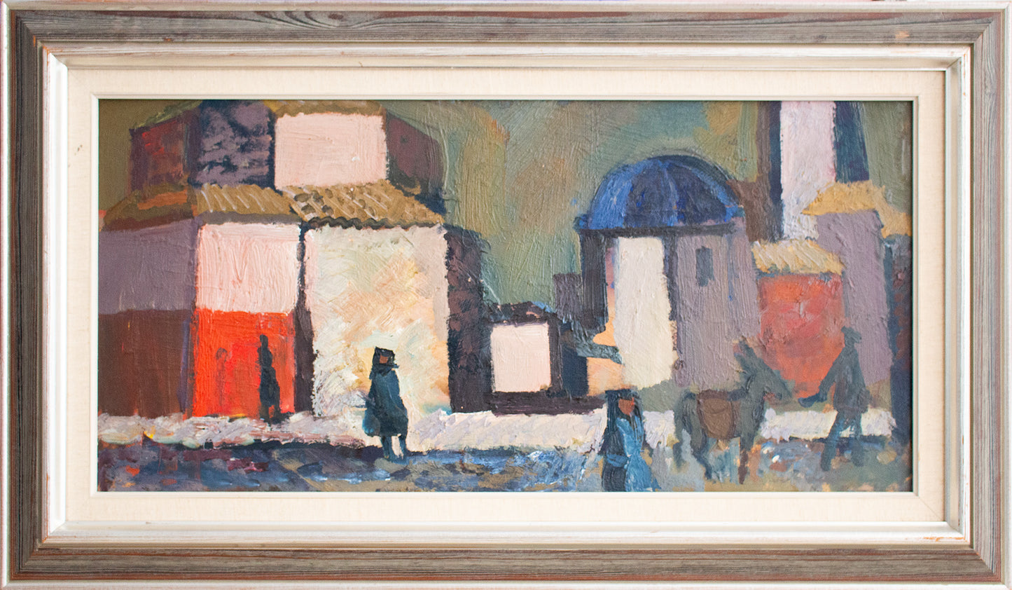 Donkey & Figure in a Street