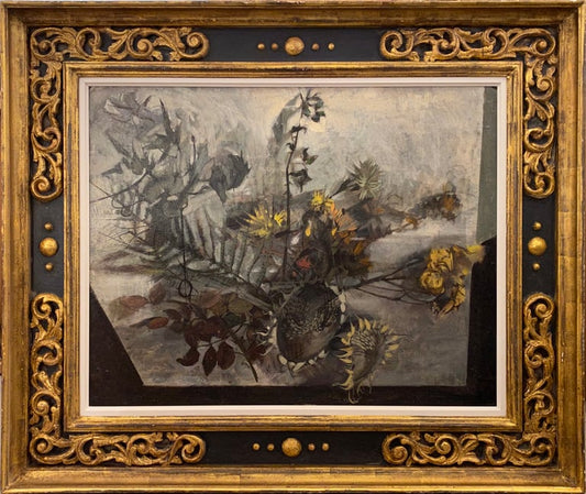 Still life of Dried Sunflowers