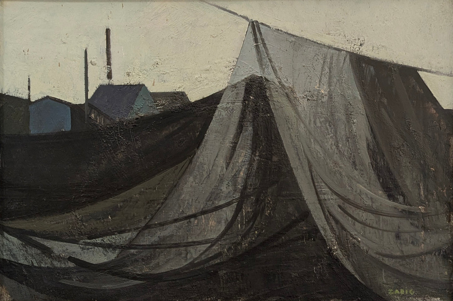 20th Century Swedish School 'Drying Nets'