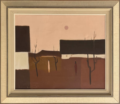 Distant Figures in a Village