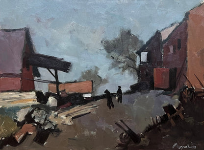 Figures in a Farmyard