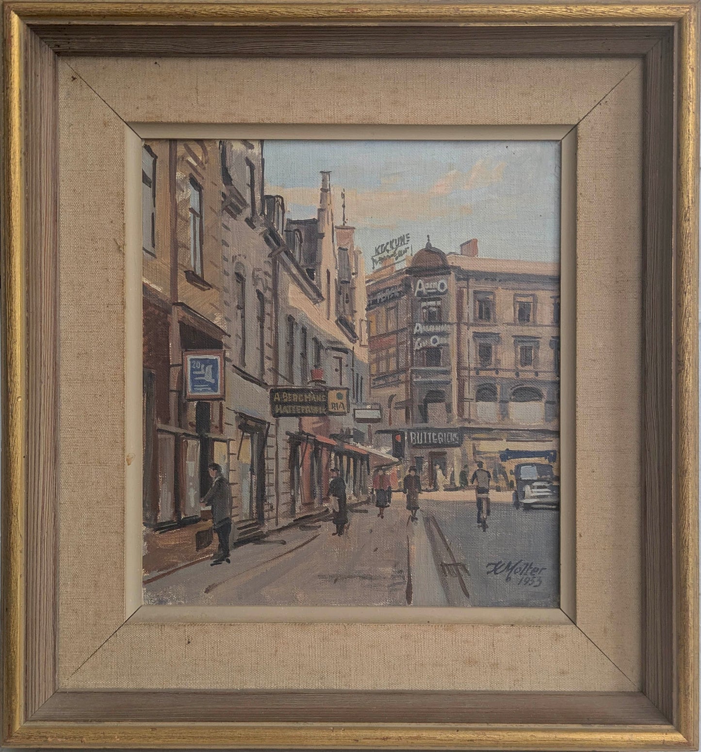 Figures in the City Street, 1953