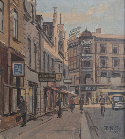 Figures in the City Street, 1953