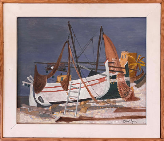 Fishing Boats on a Mediterranean Beach