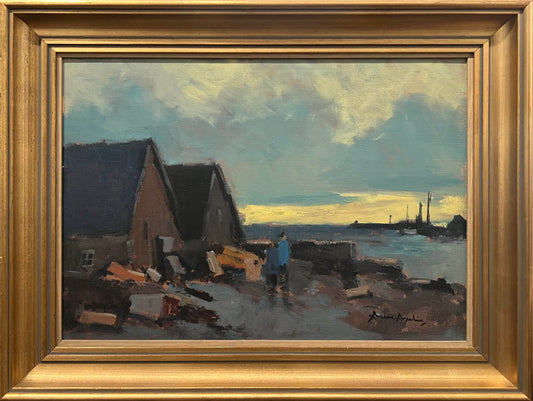 Fishing Huts at Dusk