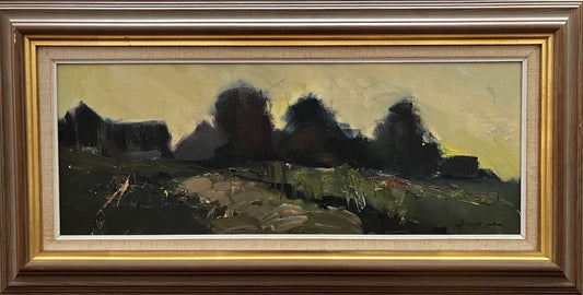 Village Houses at Dusk