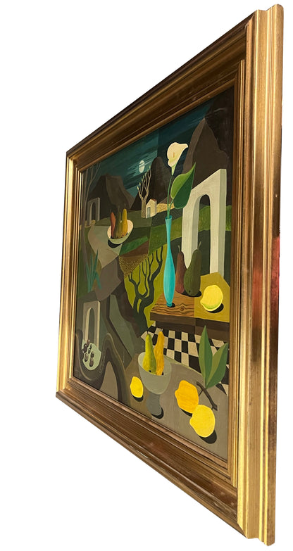 Still lifes in a Surreal Landscape, 1958