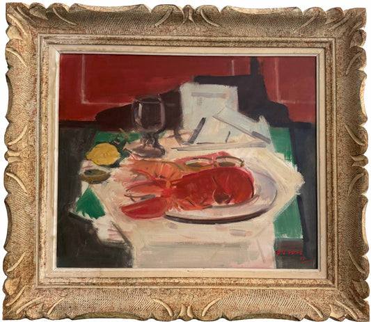 Lobster, Langoustine & Wine Glass, 1973