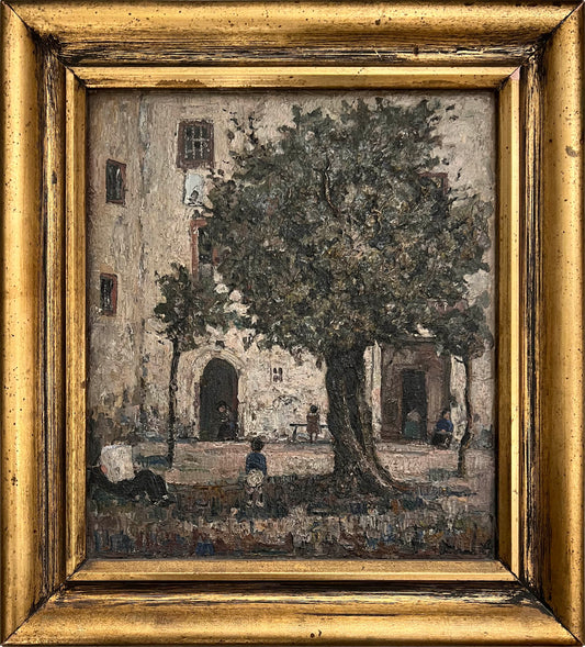 Figures in a Courtyard