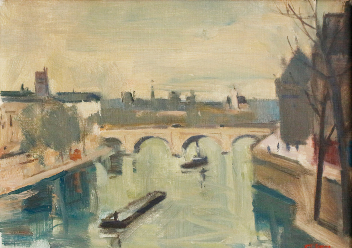 Barge on the Seine