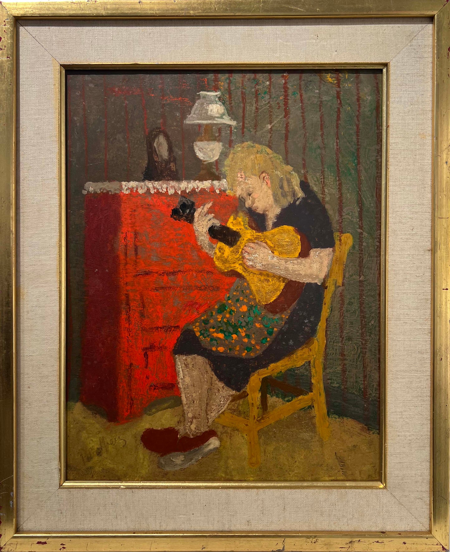 Portrait of a Guitar-Playing Girl