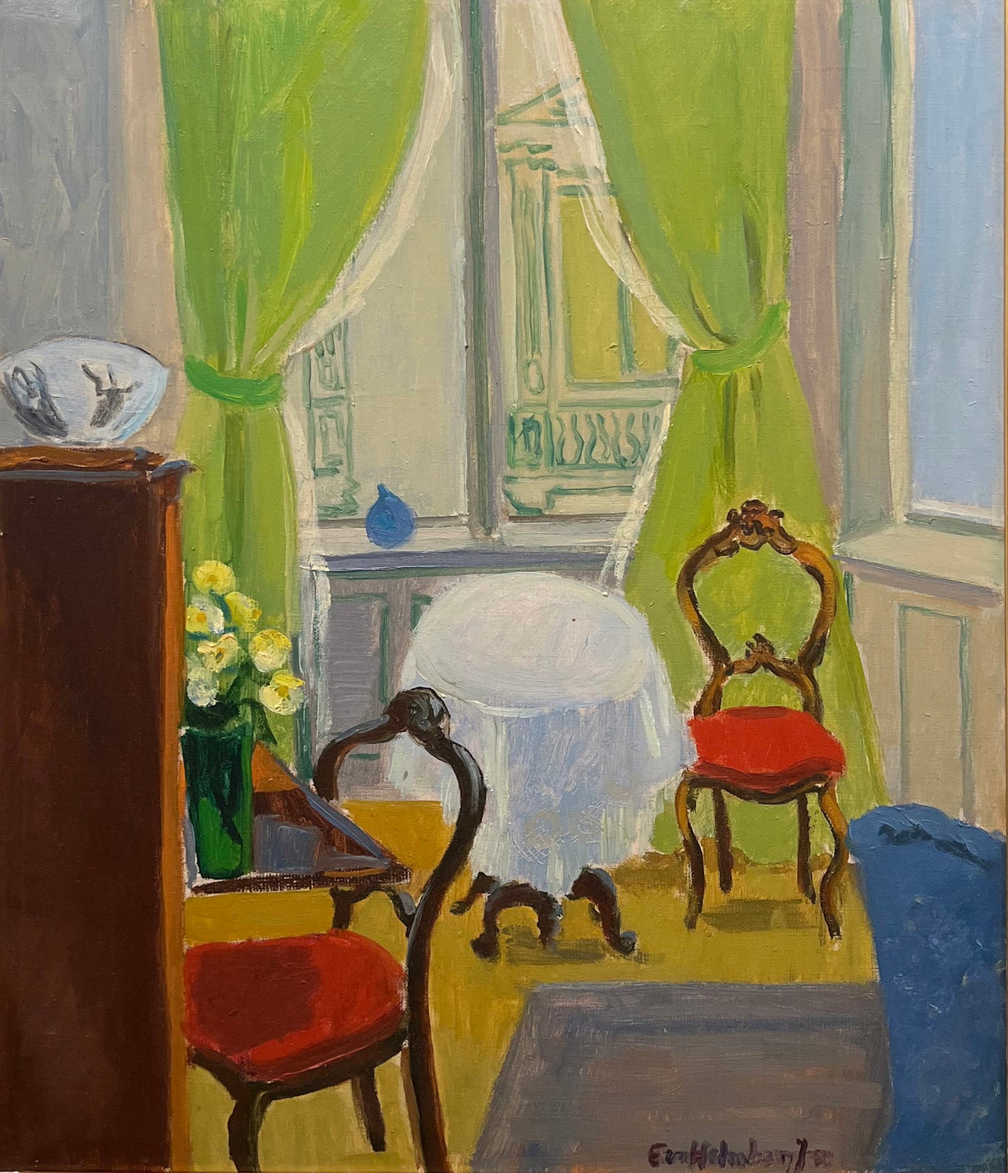 20th Century Swedish School 'Salon Interior'