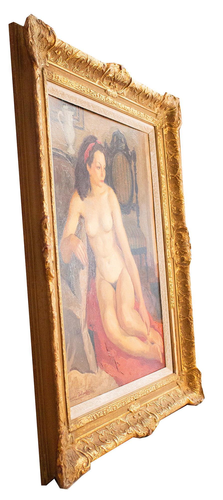 Seated Nude in Red