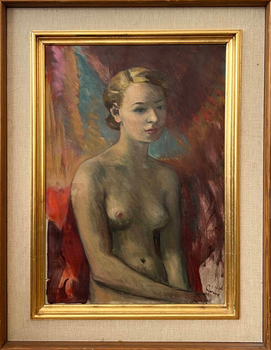 Seated Half Nude