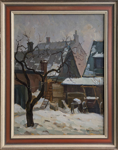 Back Garden Under Snow