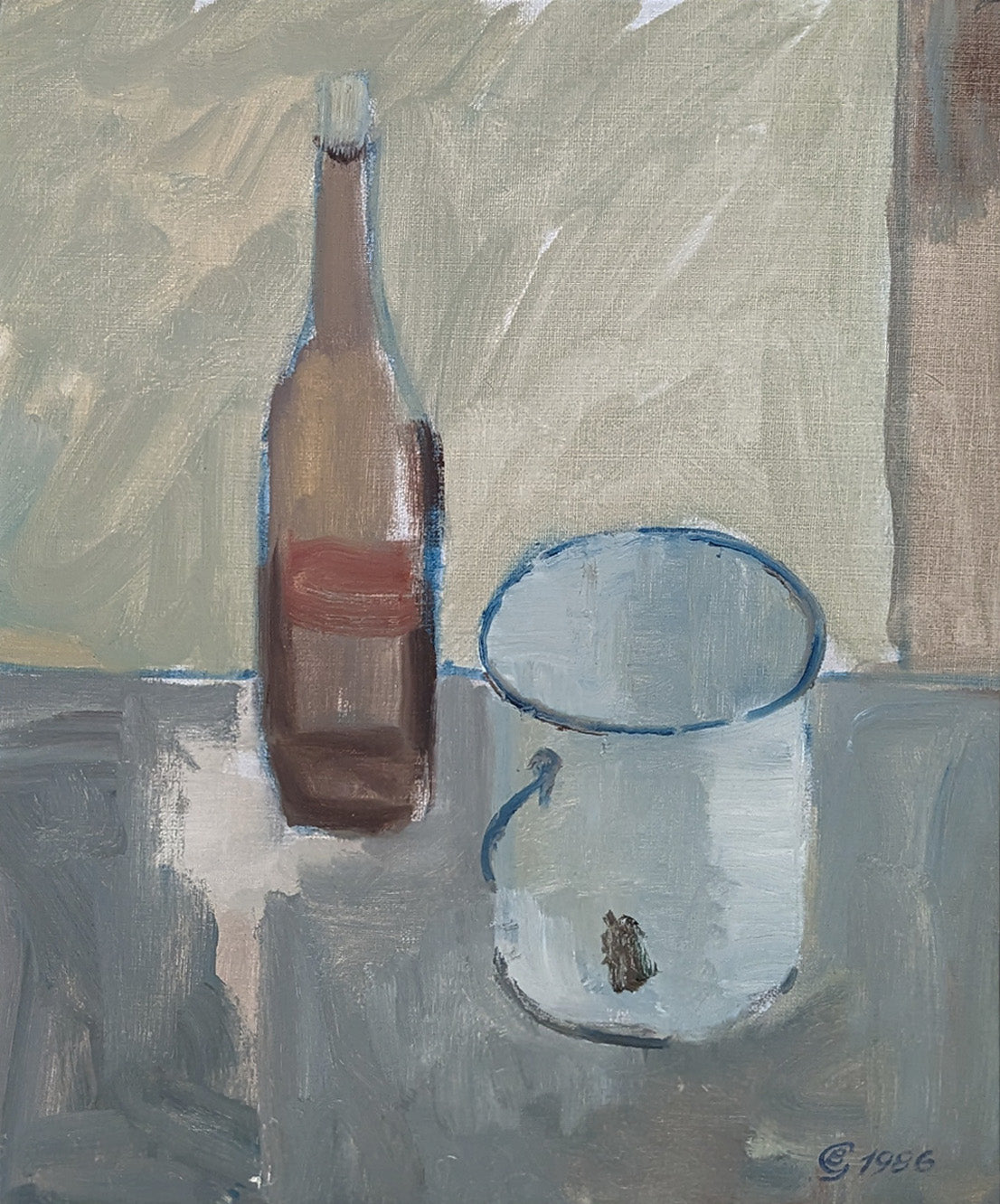 Abstract with Empty Bottle