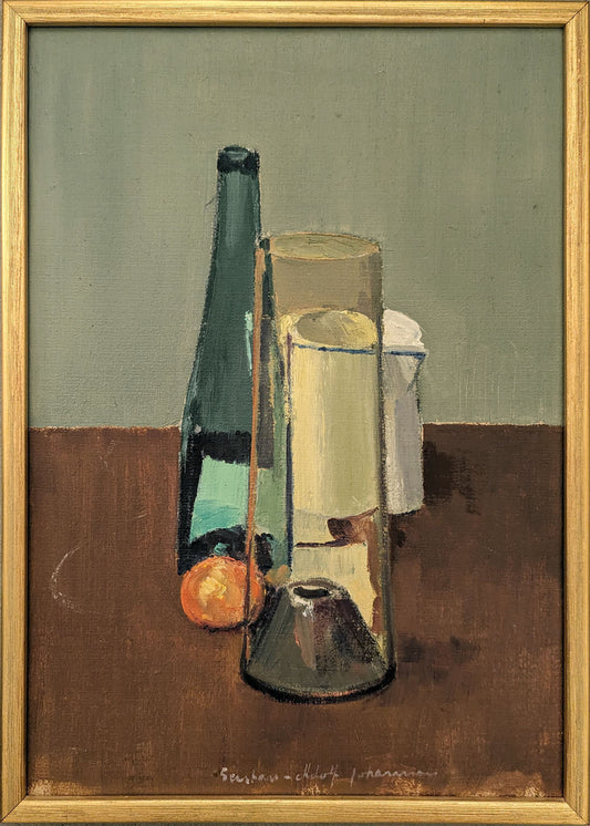 Still life with Glass Jar