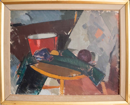 Still Life With Red Bucket