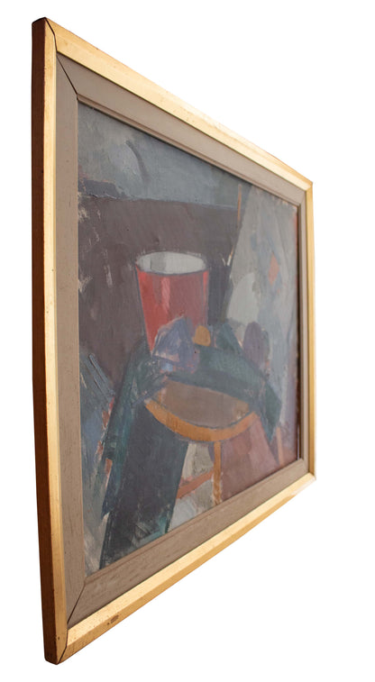 Still Life With Red Bucket