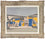 Abstract buildings in a landscape