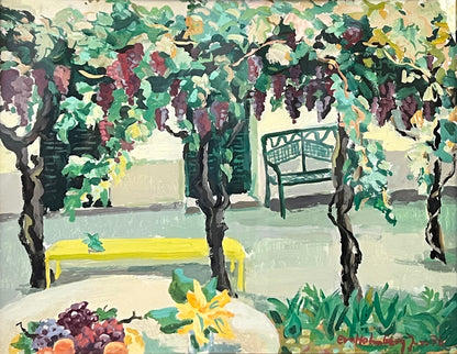Table of Fruit under a Pergola