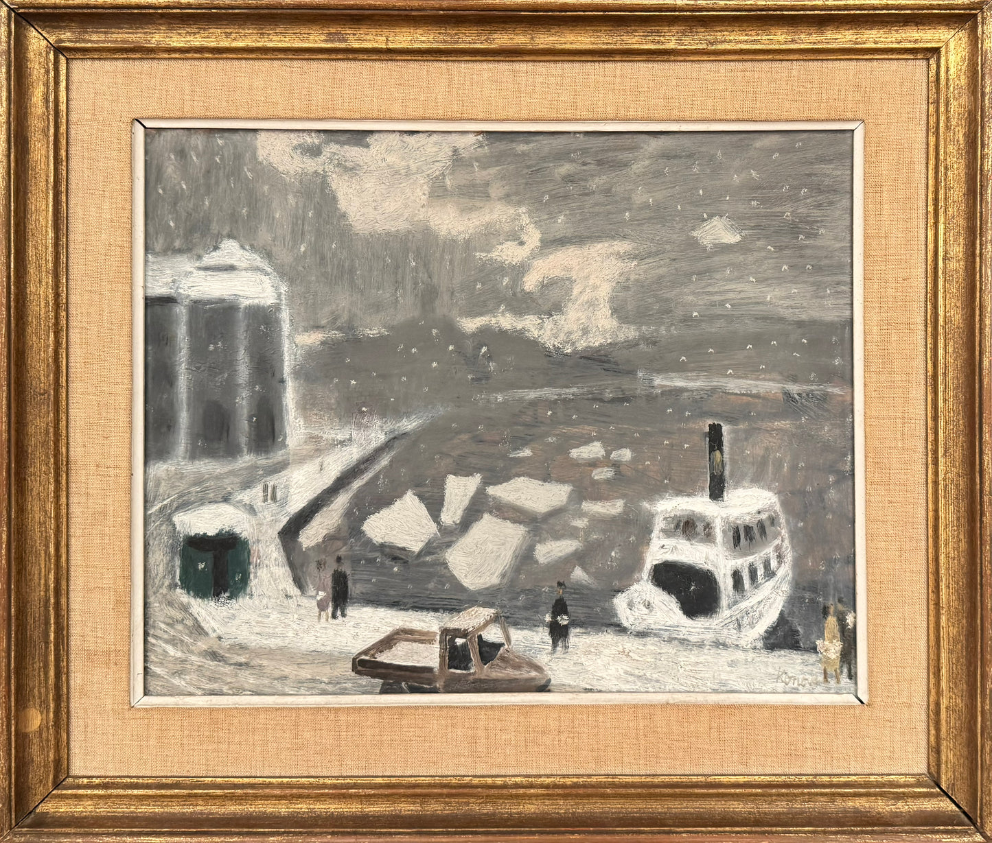 Harbour Under Snow
