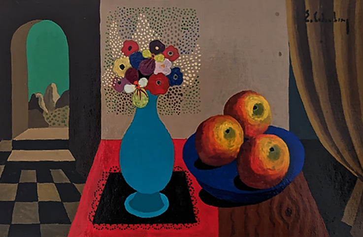 Still Life with Bouquet and Apples