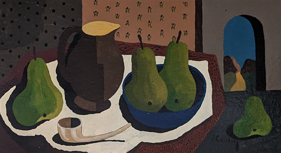 Still Life with Pears, Pipe and Jug
