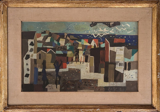 Figures in a Coastal Town