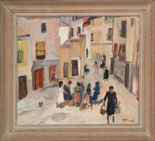 Gossiping in a town square