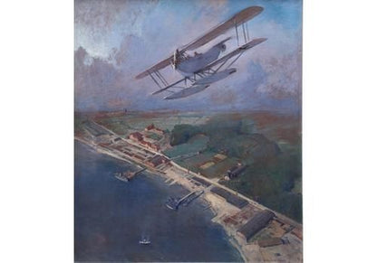 Seaplane Of The Imperial German Air Force Over The Baltic Coast, 1918