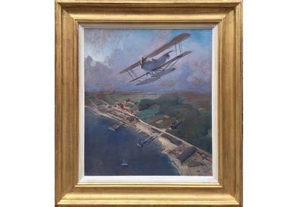 Seaplane Of The Imperial German Air Force Over The Baltic Coast, 1918