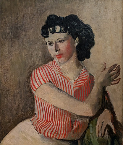 Portrait in a Striped Blouse