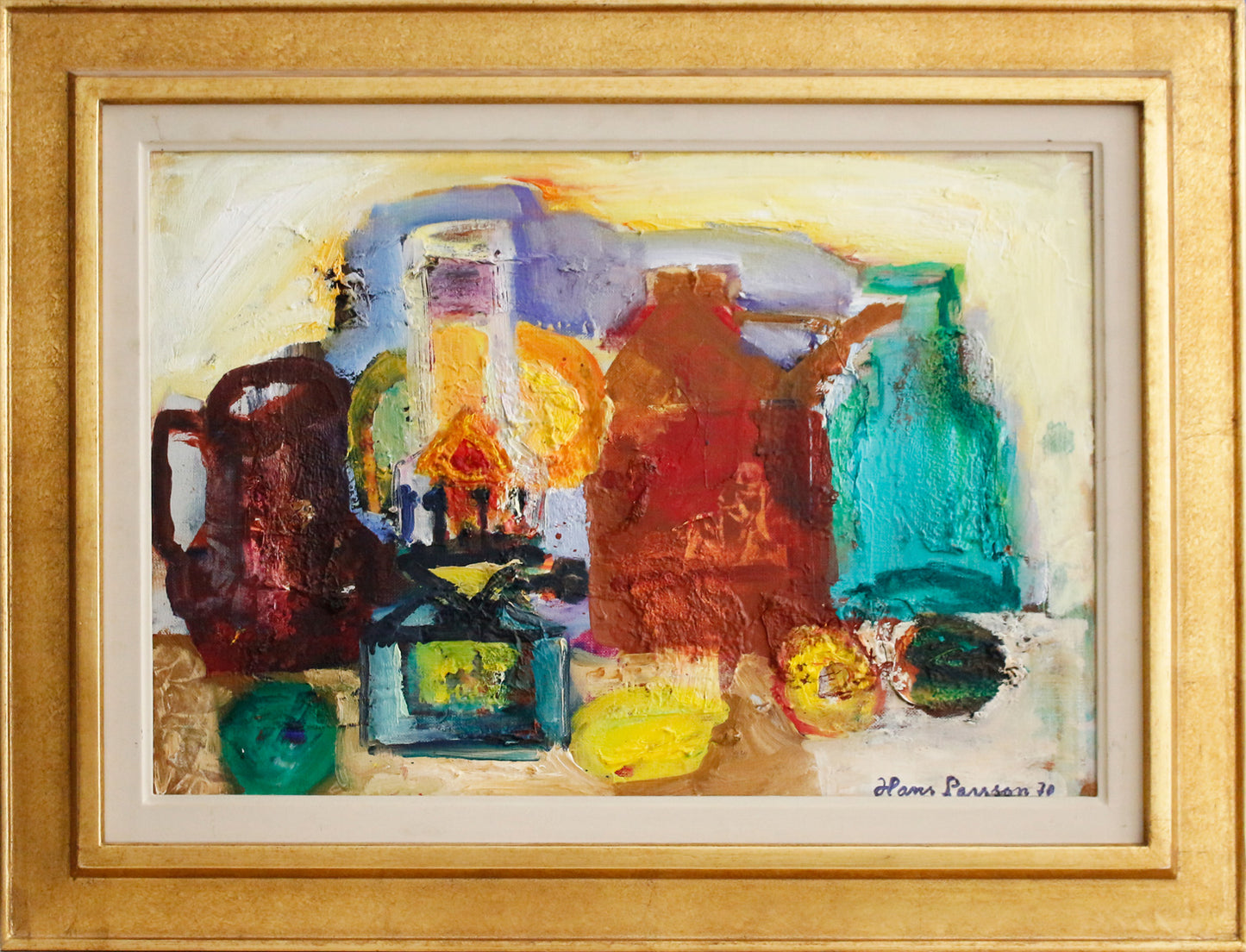 Still life with oil lamp
