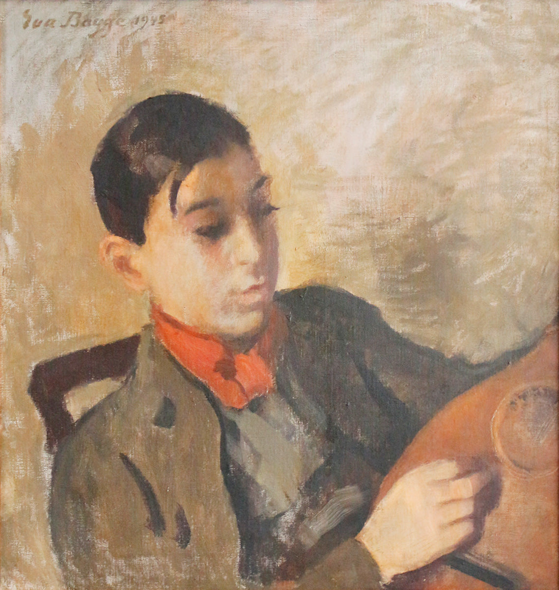 A boy and his guitar